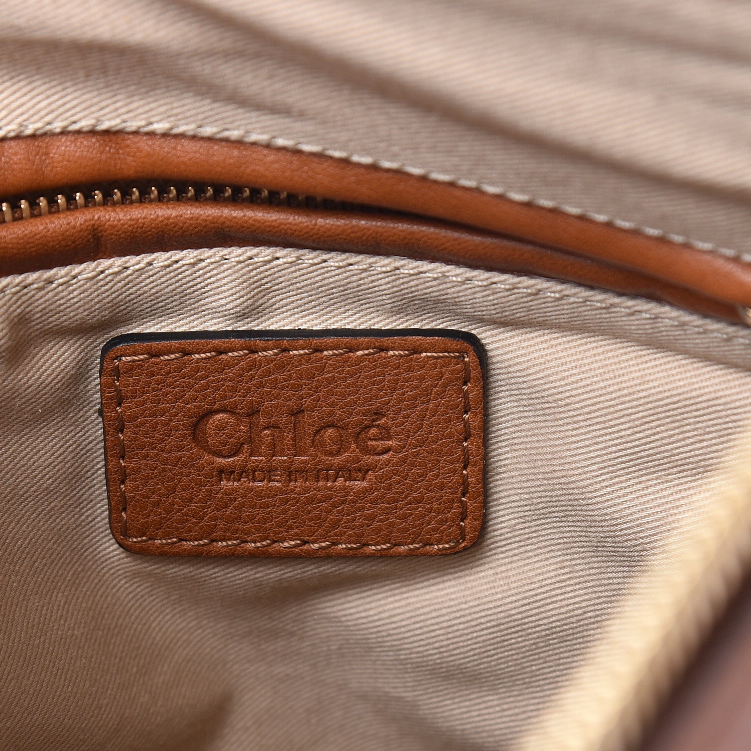 Chloe Calfskin Braided Medium Marcie Satchel Caramel 6 of 13