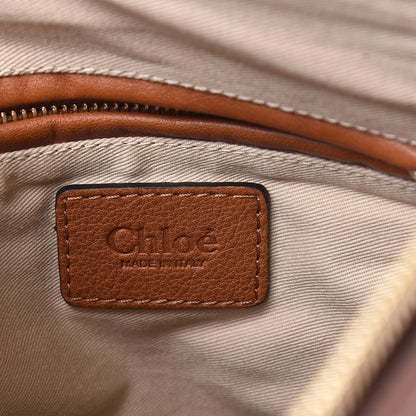 Chloe Calfskin Braided Medium Marcie Satchel Caramel 6 of 13