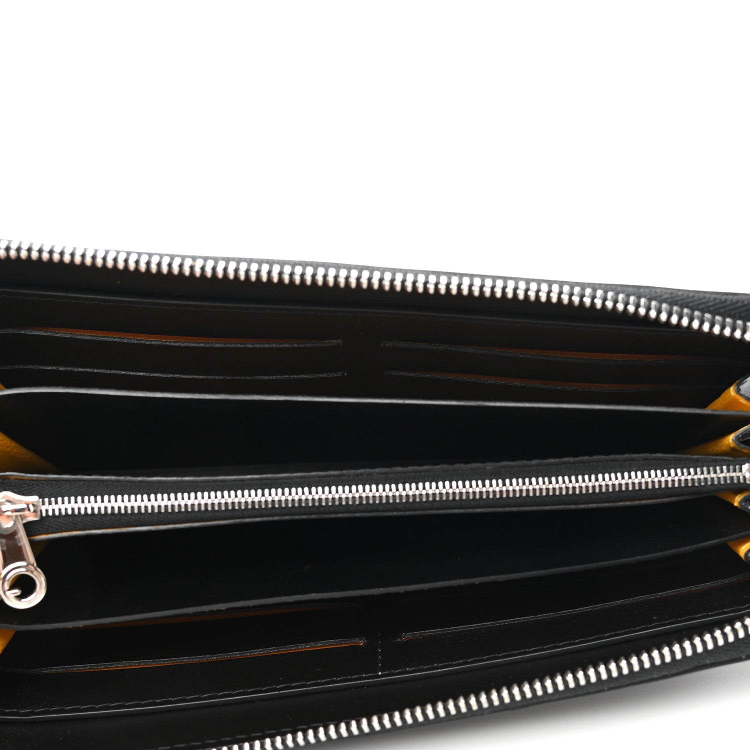 Goyard Goyardine Matignon Zip Around GM Wallet Black 5 of 6