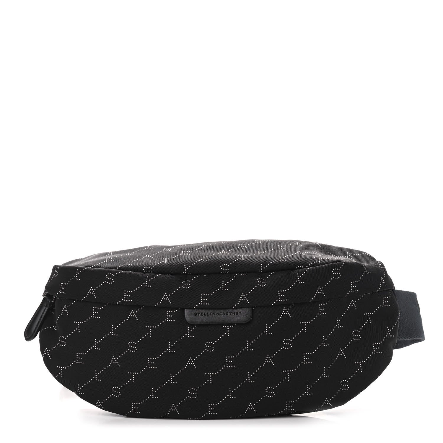 Stella McCartney Eco Padded Nylon Logo Falabella Bum Bag Black 1 of 8