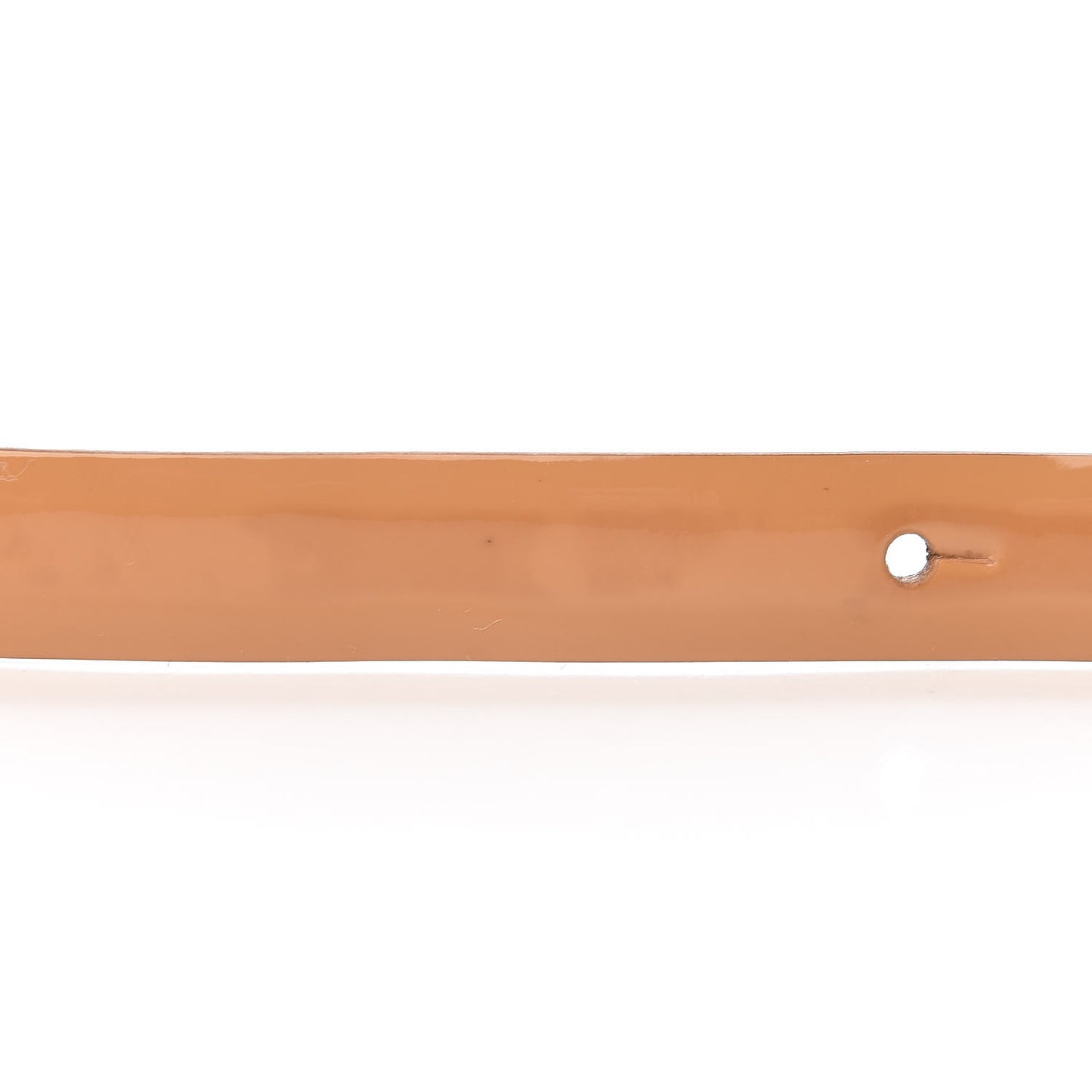 Patent CC Logo Skinny Belt 95 38 Beige