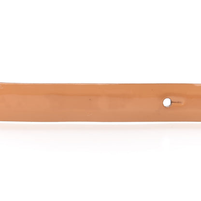 Chanel Patent CC Logo Skinny Belt 95 38 Beige 9 of 12