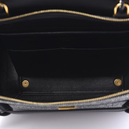 Celine Cotton Canvas Calfskin Mini Belt Bag Black 5 of 9