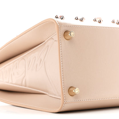 Christian Louboutin Calfskin Spikes Loubinthesky Medium Paloma Leche 8 of 9