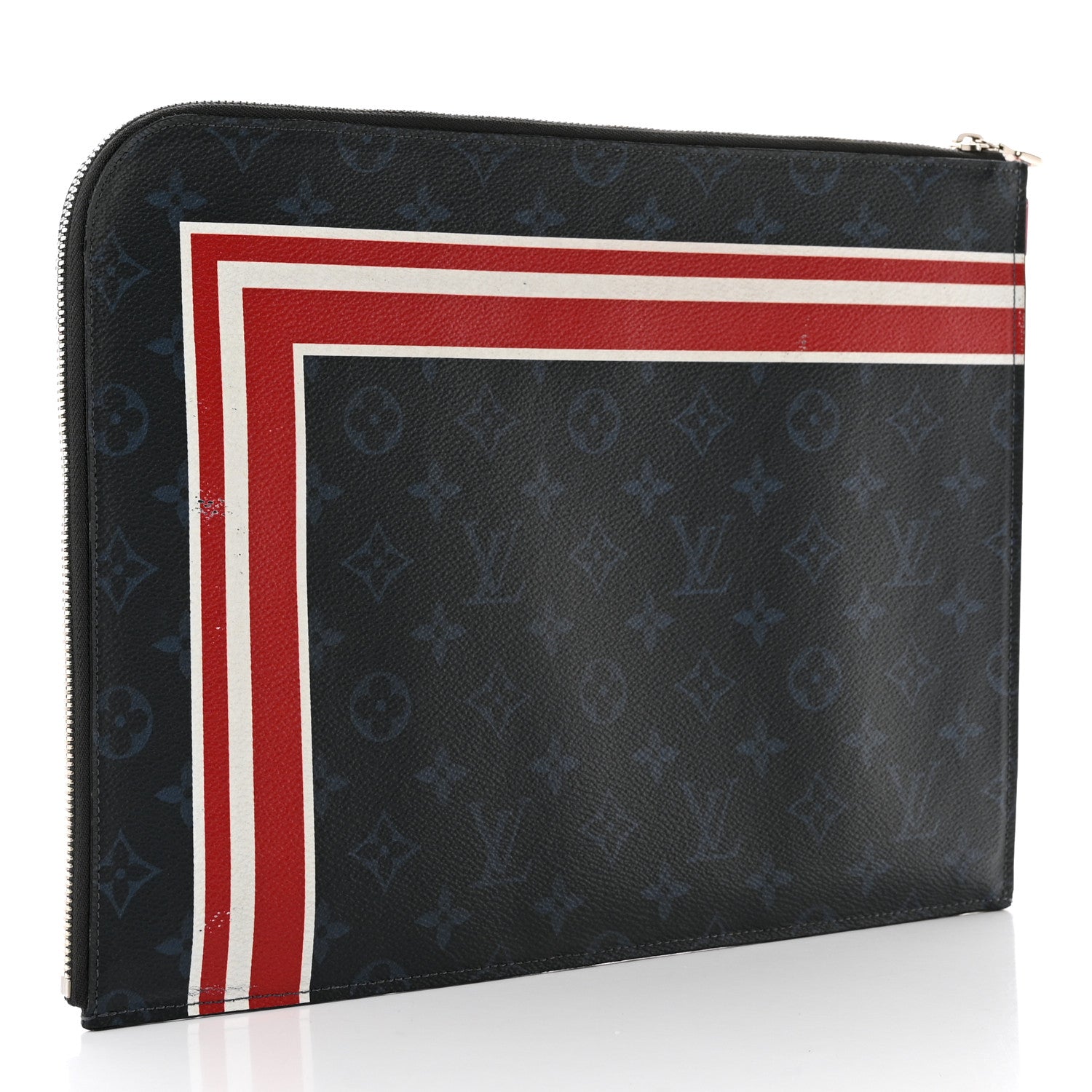 Louis Vuitton Monogram Cobalt Striped Pochette Jour GM 3 of 13