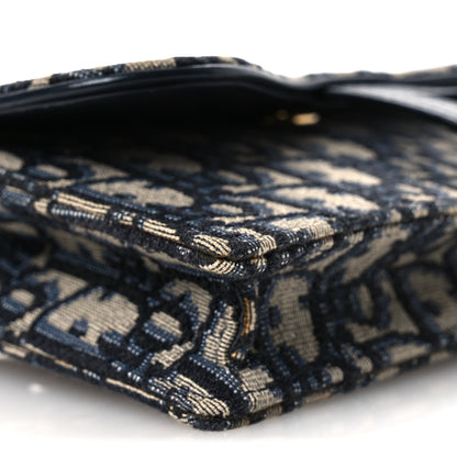 Christian Dior Oblique Saddle Belt Bag Blue 8 of 14