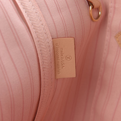 Louis Vuitton Damier Azur Neo Neverfull MM Rose Ballerine 7 of 18