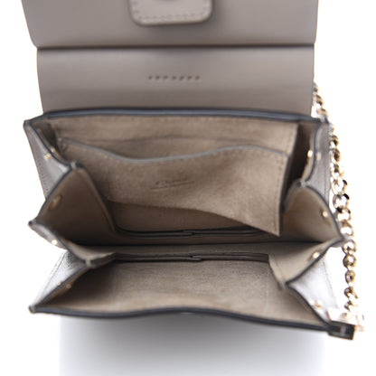 Chloe Suede Calfskin Mini Faye Bracelet Bag Motty Grey 4 of 10