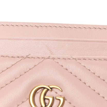 Gucci Calfskin Matelasse GG Marmont Card Holder Perfect Pink 7 of 8