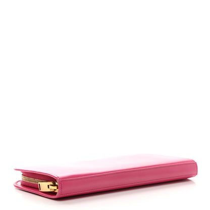 Saint Laurent Calfskin Classic Zip Around Continental Wallet Fuchsia 4 of 7