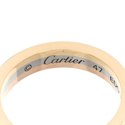 Cartier 18K Pink White Yellow Gold 3.5mm Trinity Wedding Band Ring 47 4 4 of 5