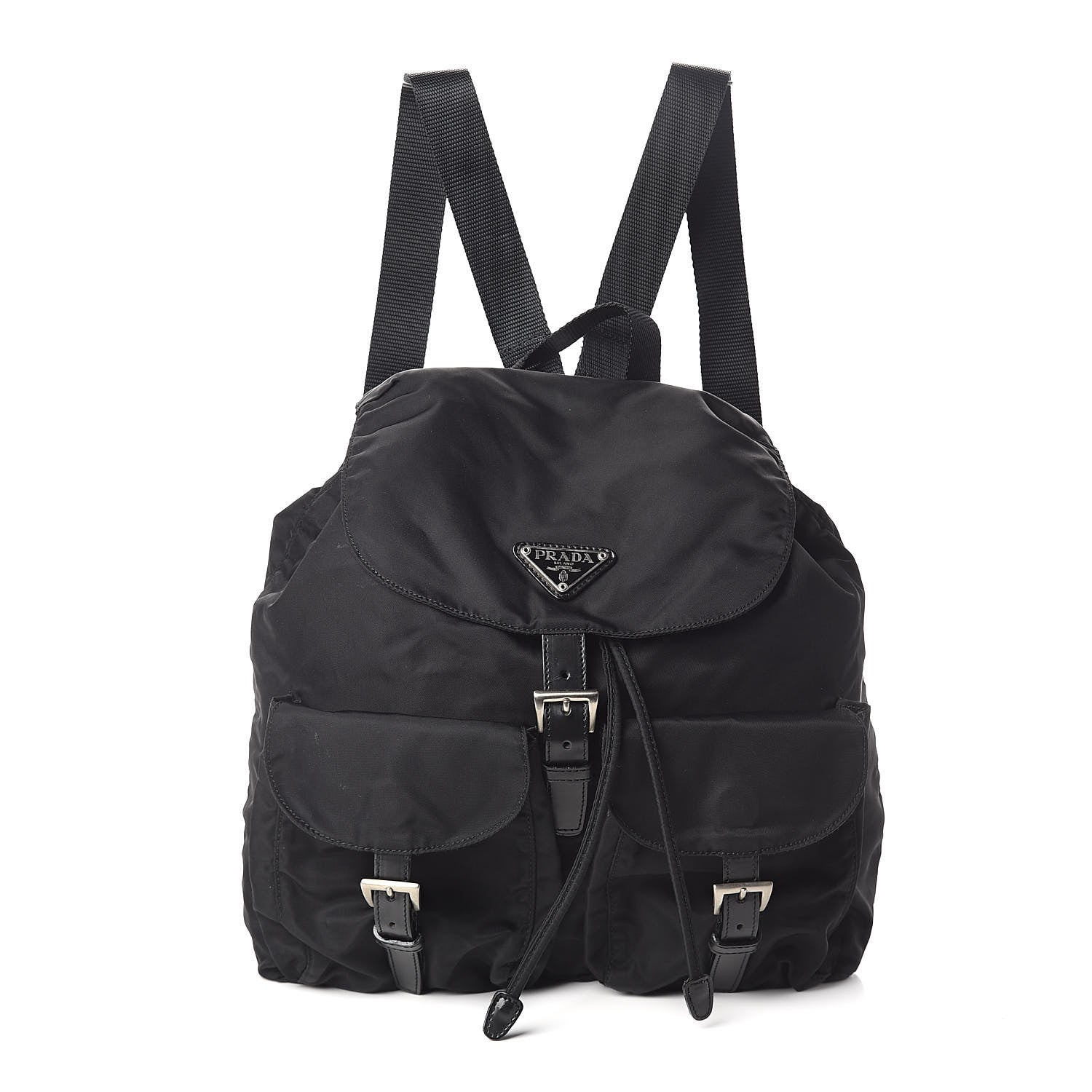 Prada Nylon Vela Medium Backpack Black 1 of 9