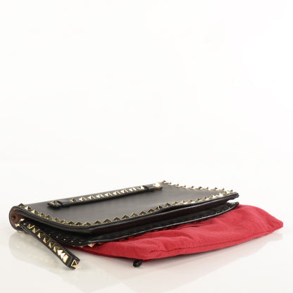 Valentino Garavani Nappa Rockstud Wristlet Clutch Black 4 of 8