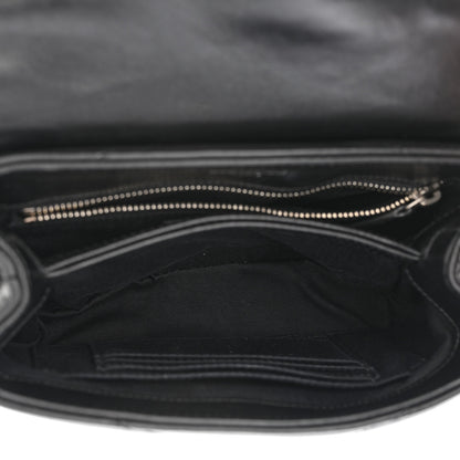 Saint Laurent Calfskin Y Quilted Monogram Toy Loulou Crossbody Bag Black 8 of 11