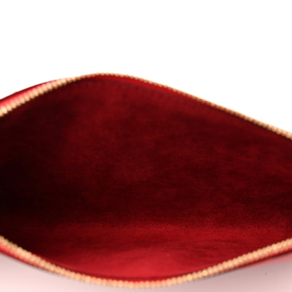Louis Vuitton Epi Pochette Accessories 24 Castillan Red 5 of 9