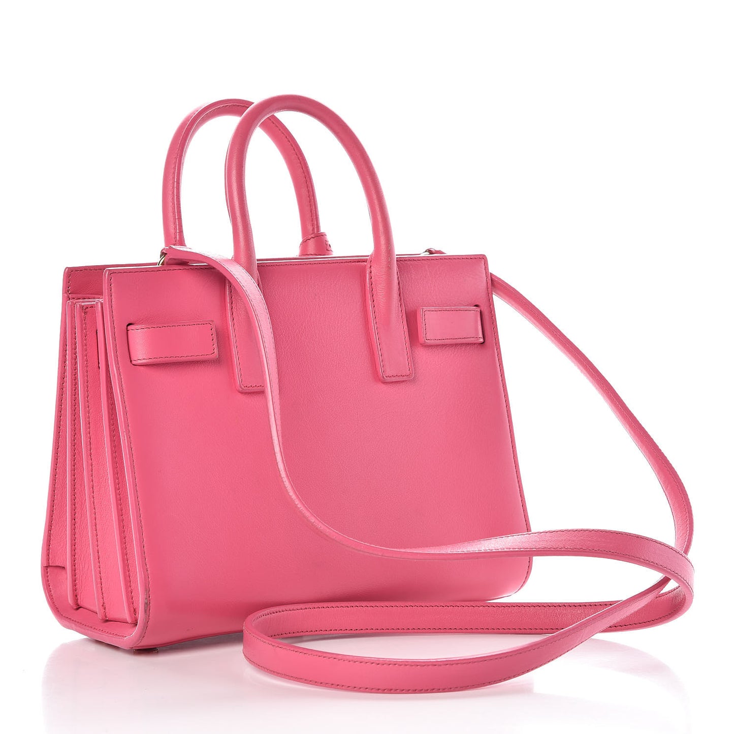 Calfskin Nano Sac De Jour Lipstick Fuchsia