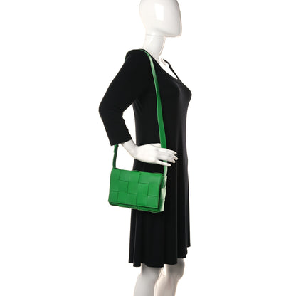 Bottega Veneta Lambskin Maxi Intrecciato Cassette Crossbody Bag Parakeet 2 of 13