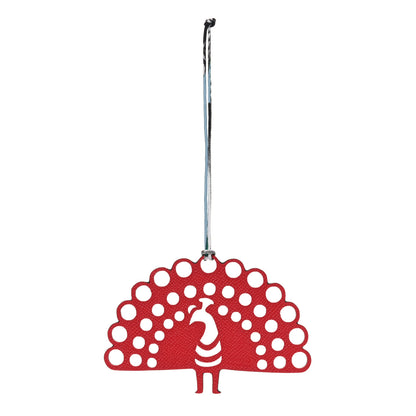 Hermes Epsom Togo Petit H Peacock Bag Charm Multicolor 1 of 8