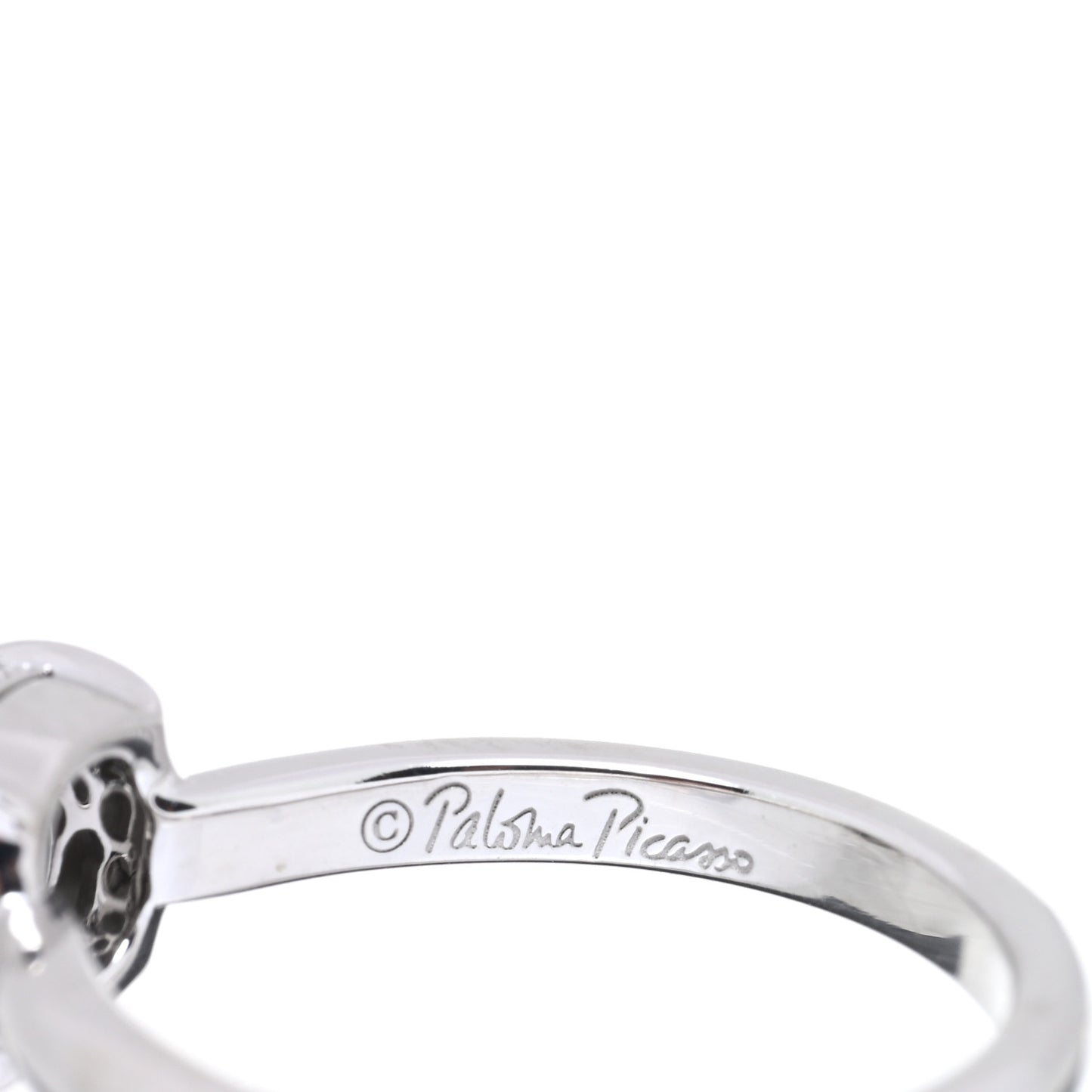 18K White Gold Diamond 7mm Paloma Picasso Sugar Stacks Ring 52 6
