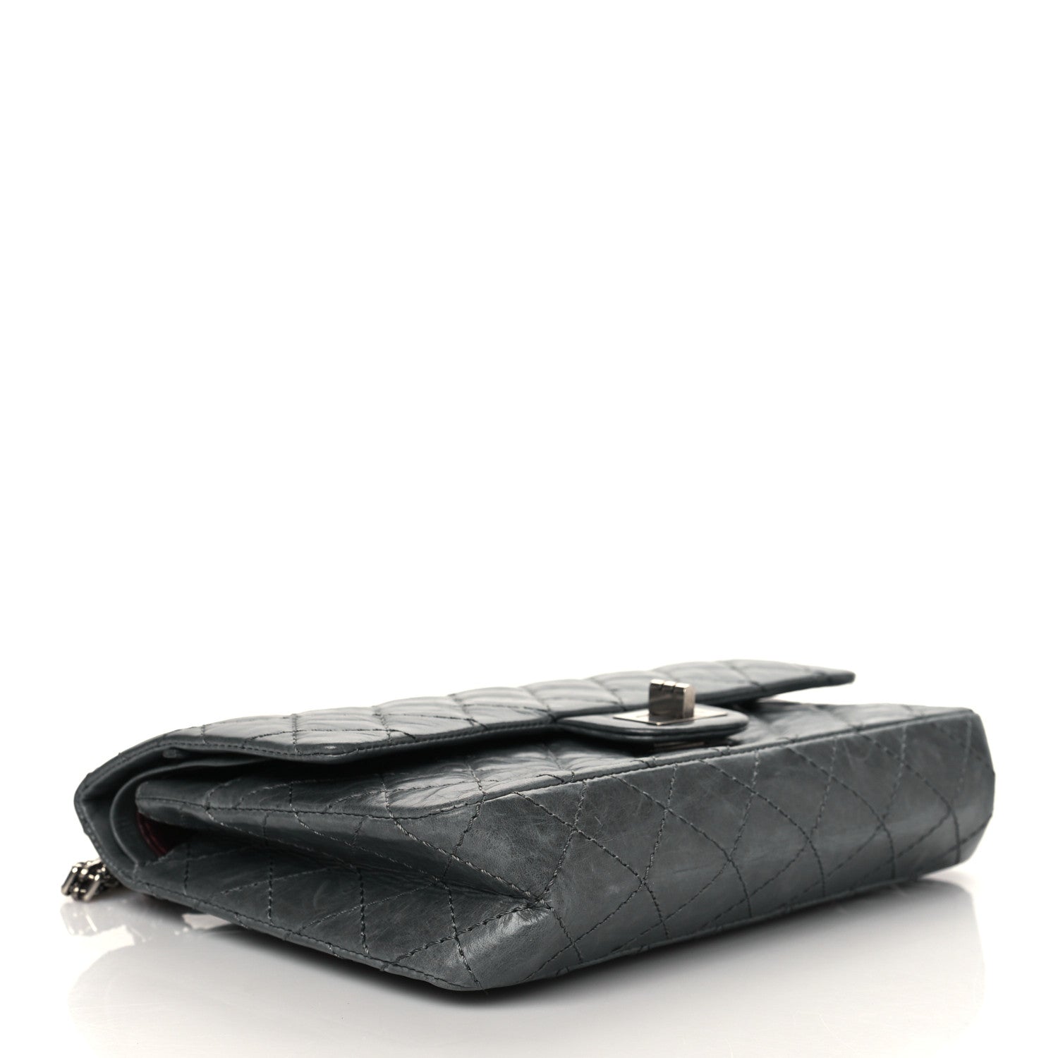 Chanel Aged Calfskin Quilted 50th Anniversary 2.55 Reissue 225 Flap Grey 4 of 10