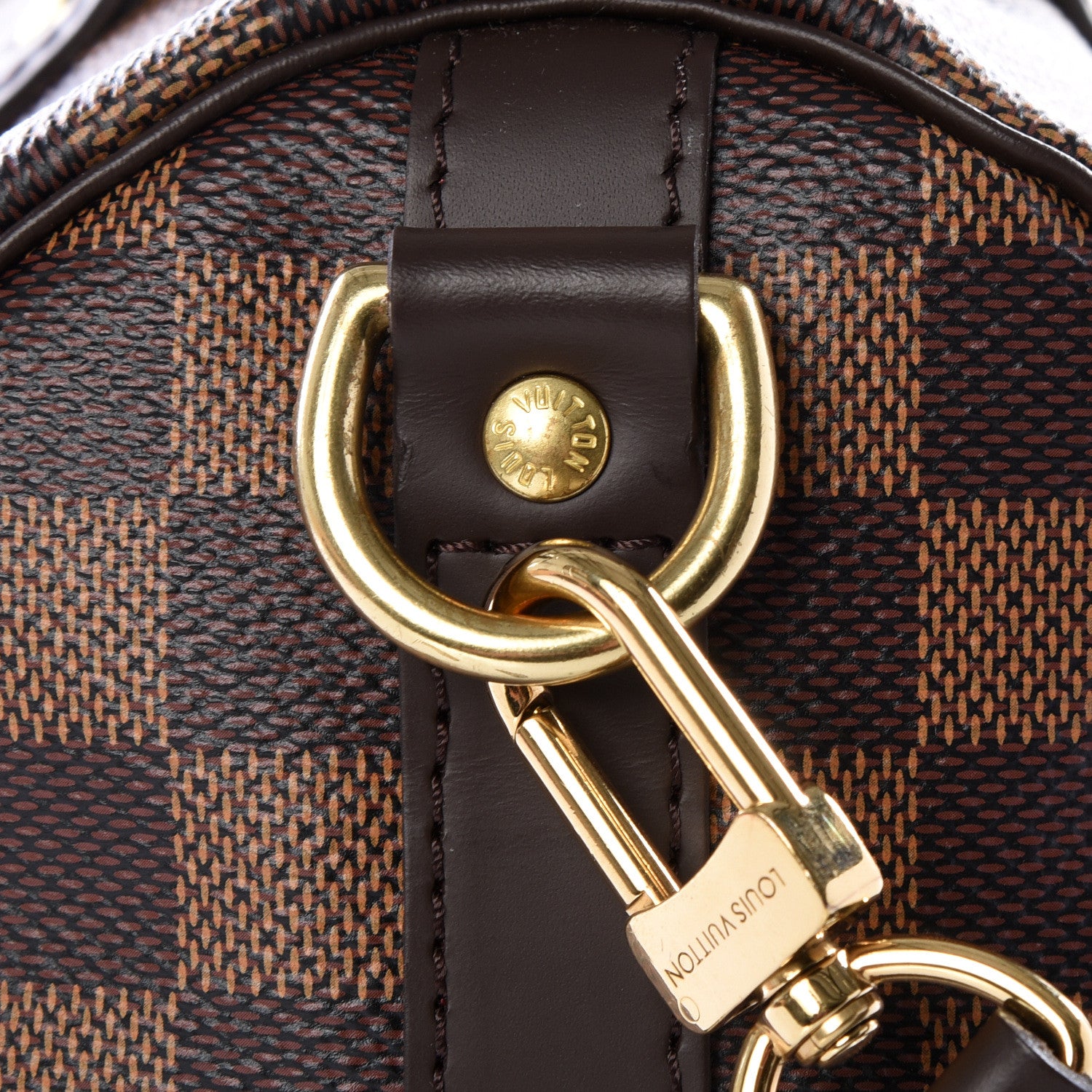 Louis Vuitton Damier Ebene Speedy Bandouliere 25 9 of 12
