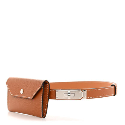 Hermes Epsom Kelly Pocket Belt Gold 1 of 5