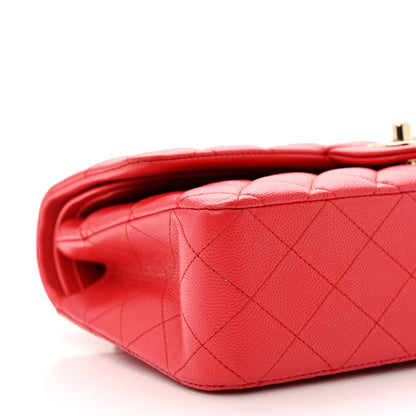 Chanel Caviar Quilted Medium Double Flap Red 9 of 11
