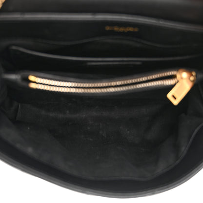 Saint Laurent Calfskin Y Quilted Monogram Small Loulou Chain Satchel Black 5 of 13