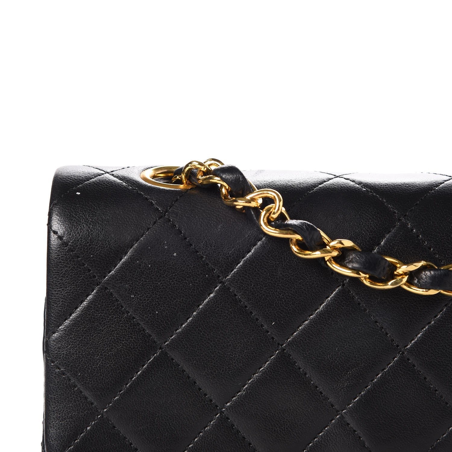 Versace Calfskin Leaf Medium DV One Satchel Black 9 of 10