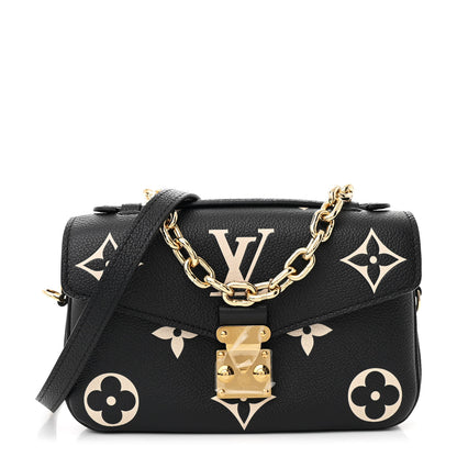 Louis Vuitton Empreinte Monogram Giant Pochette Metis East West Black Beige 1 of 10