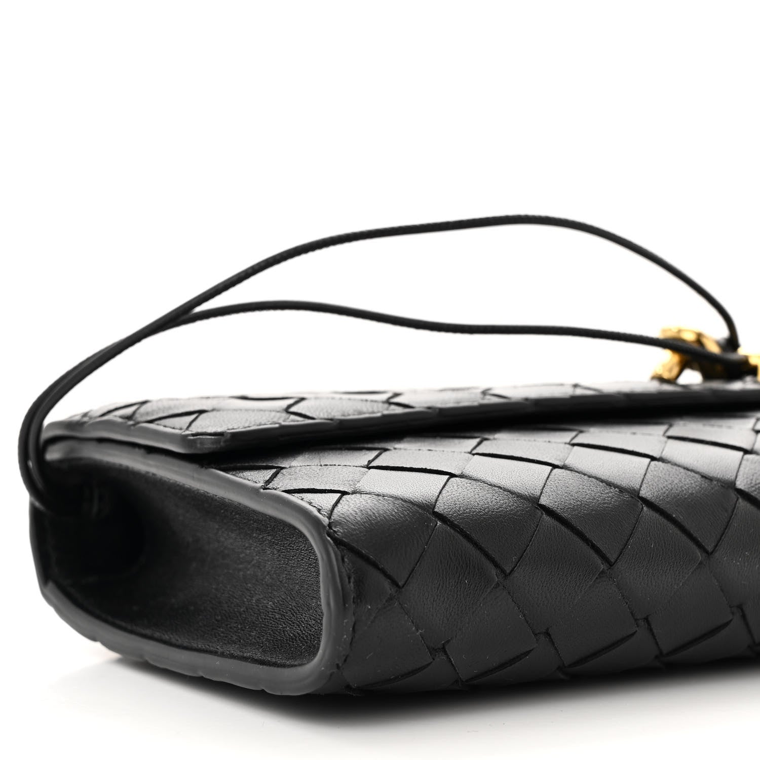 Bottega Veneta Nappa Intrecciato Long Andiamo Top Handle Clutch Black 8 of 9