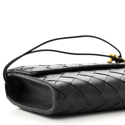 Bottega Veneta Nappa Intrecciato Long Andiamo Top Handle Clutch Black 8 of 9