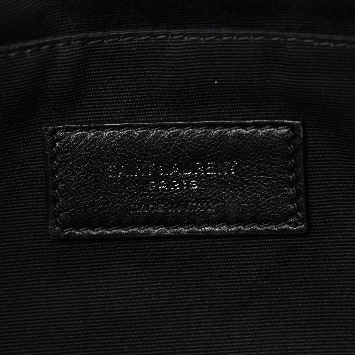 Saint Laurent Calfskin Monogram Belt Bag Black 6 of 10