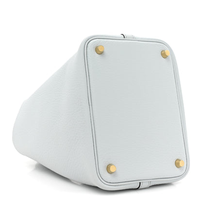 Hermes Taurillon Clemence Picotin Lock 18 PM Bleu Pale 4 of 9
