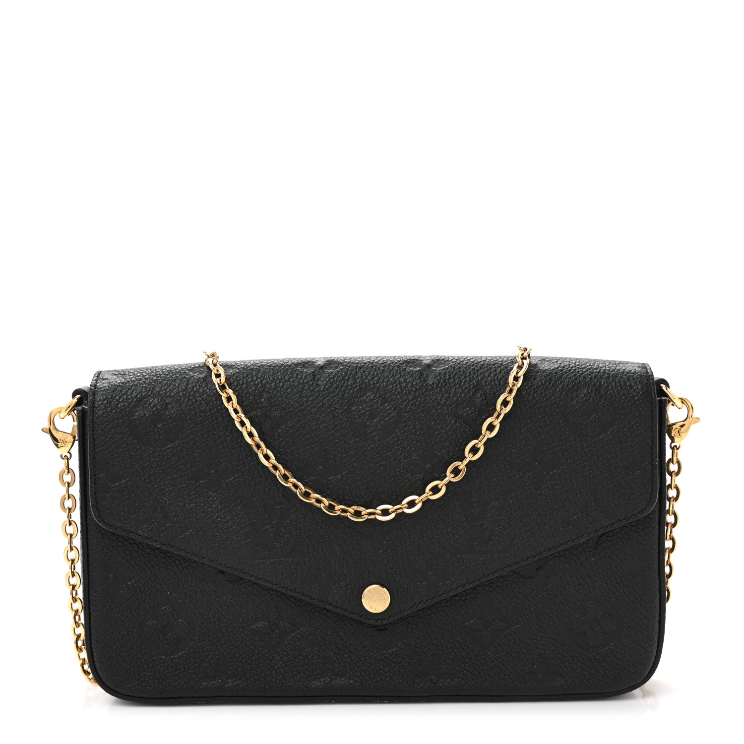 Louis Vuitton Empreinte Pochette Felicie Chain Wallet Black 1 of 11