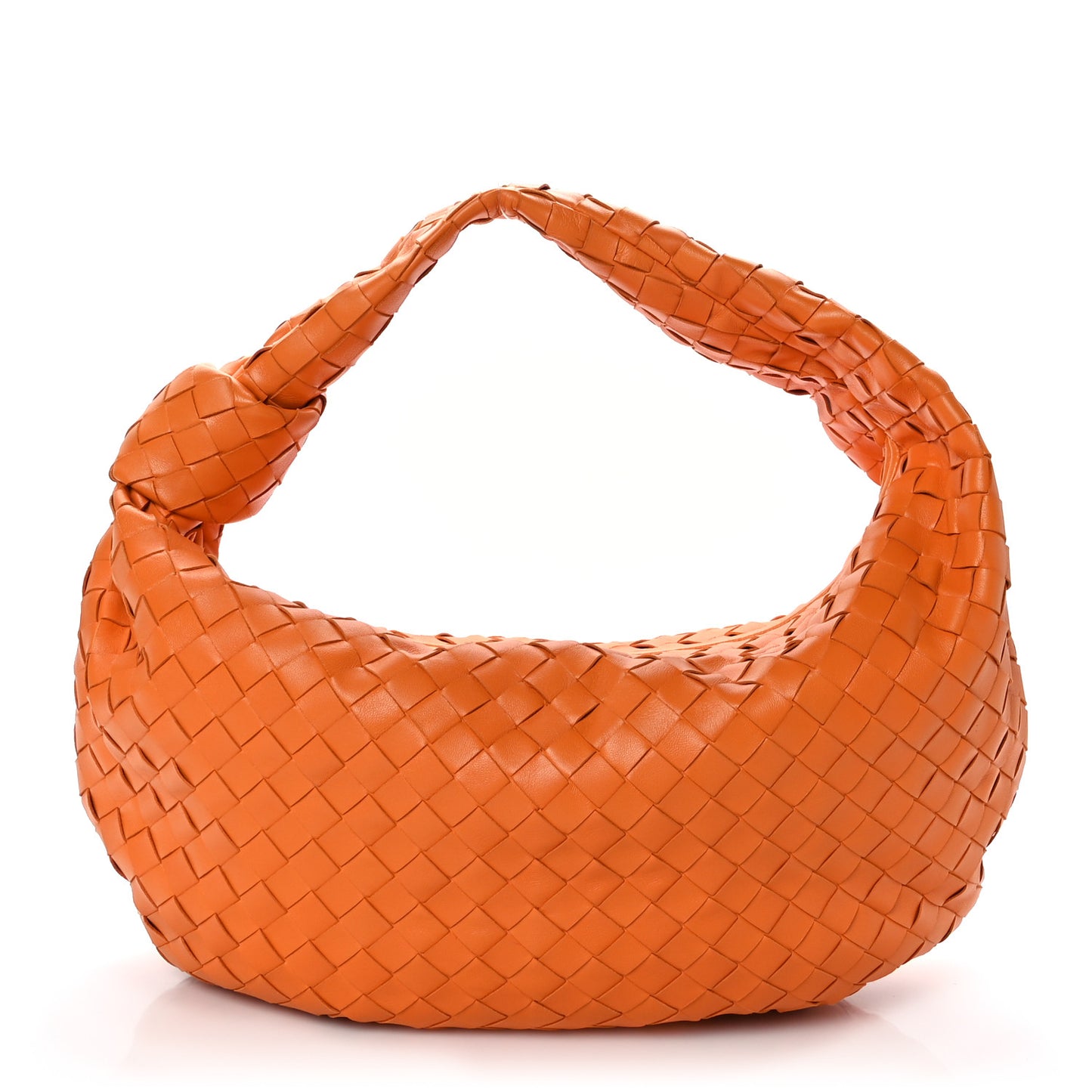 Nappa Intrecciato Small Jodie Twist Orange