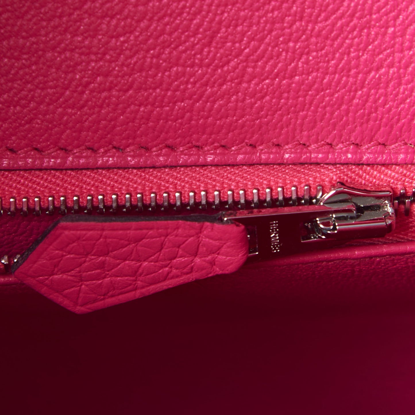 Taurillon Clemence Birkin 30 Rose Shocking