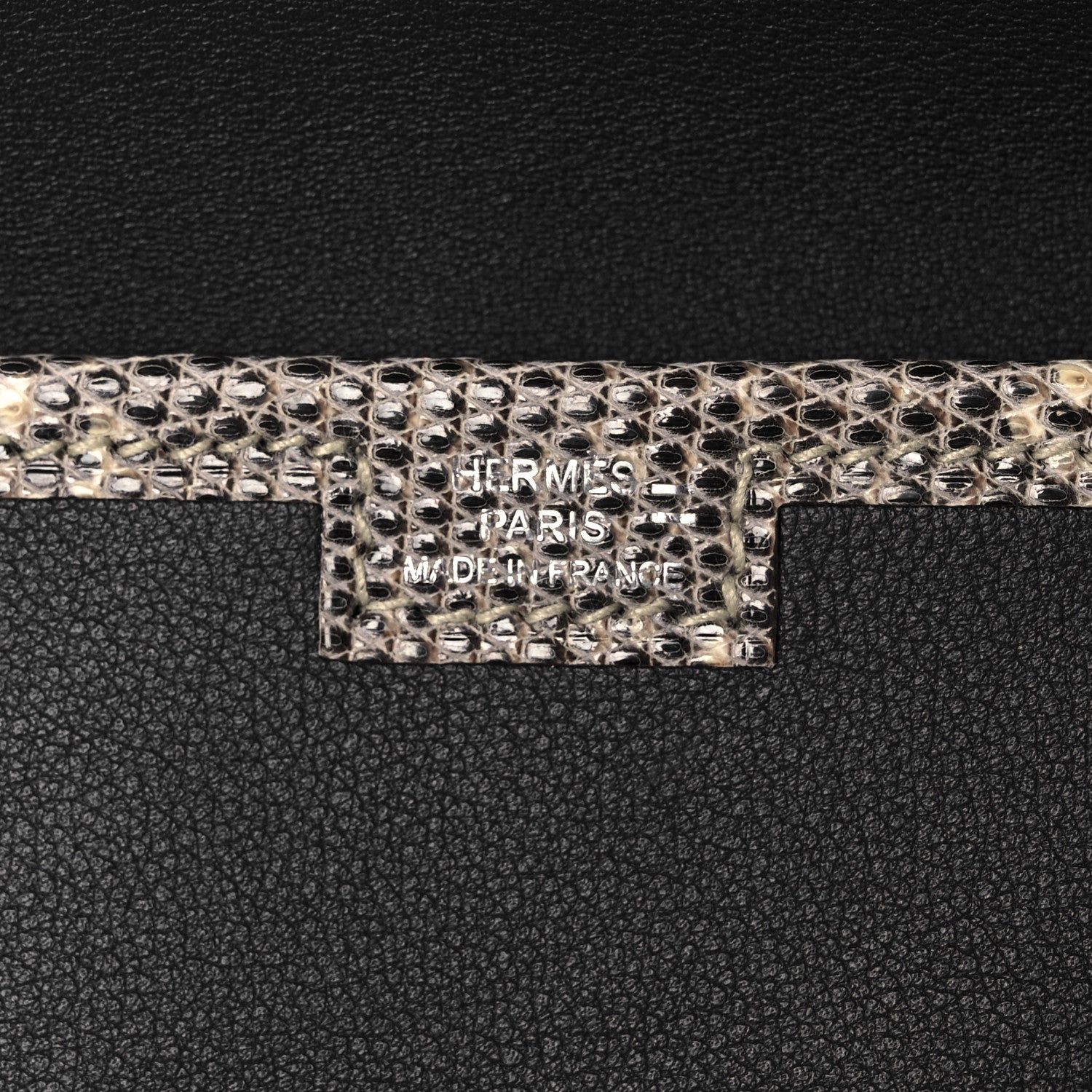 Hermes Swift Lizard Jige Elan Touch 29 Clutch Black Ombre 6 of 12