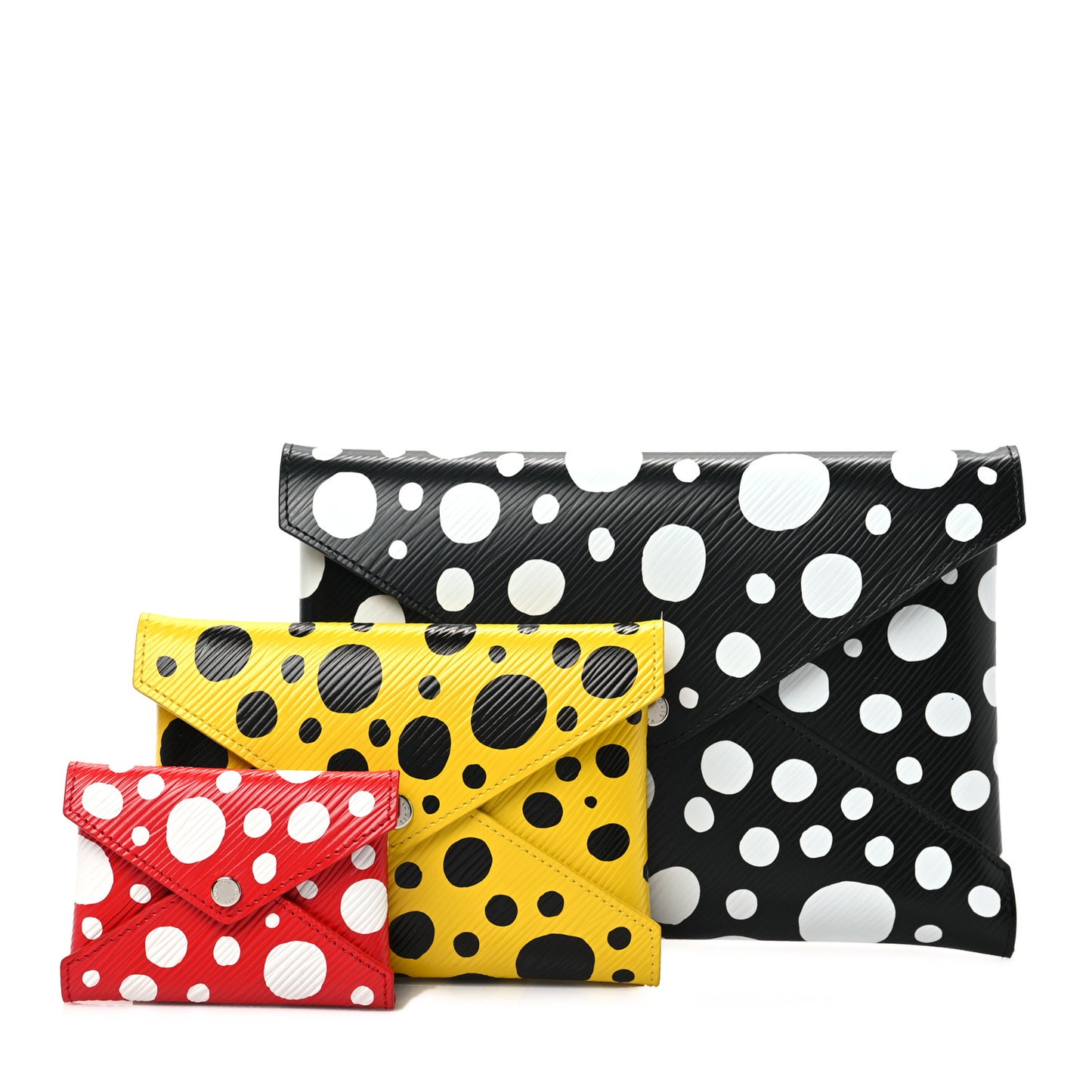 LV X YK Epi Kirigami Pochette Set Black Red Yellow