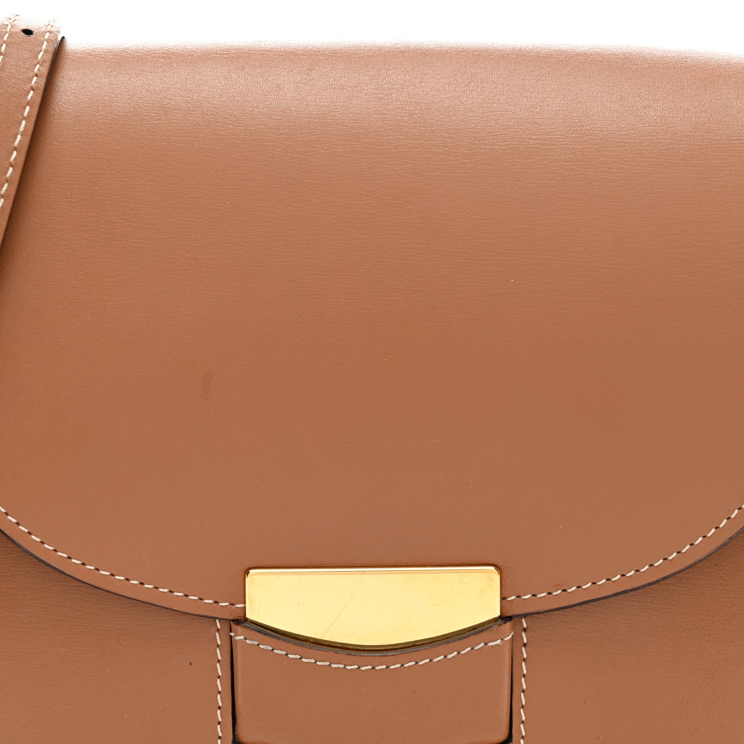 Supersoft Calfskin Small Trotteur Caramel