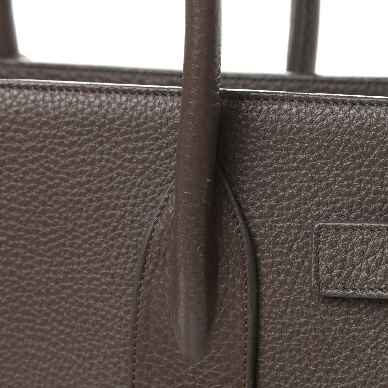Saint Laurent Grained Calfskin Small Sac De Jour Earth 15 of 18