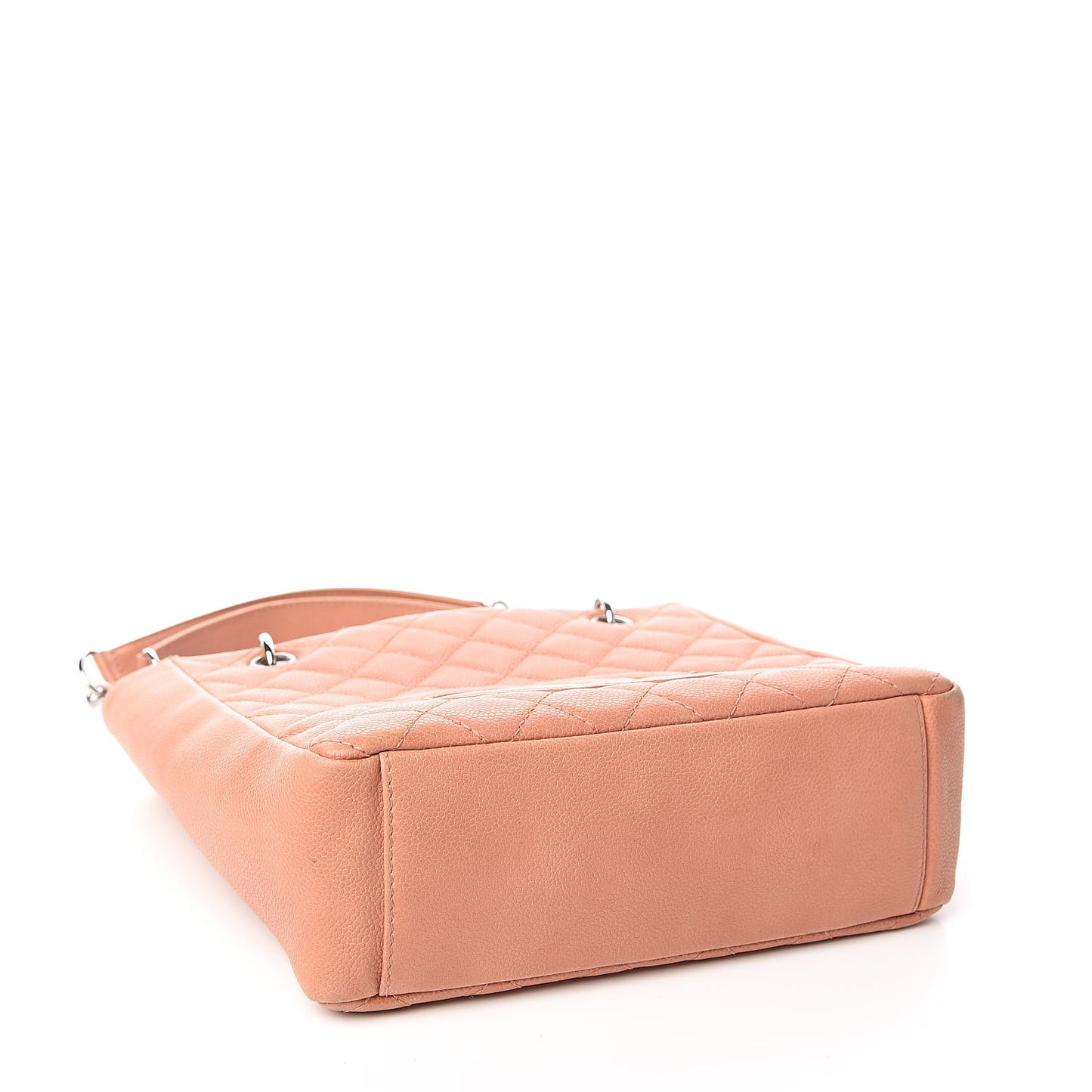Caviar Quilted Petit Shopping Tote PST Light Red