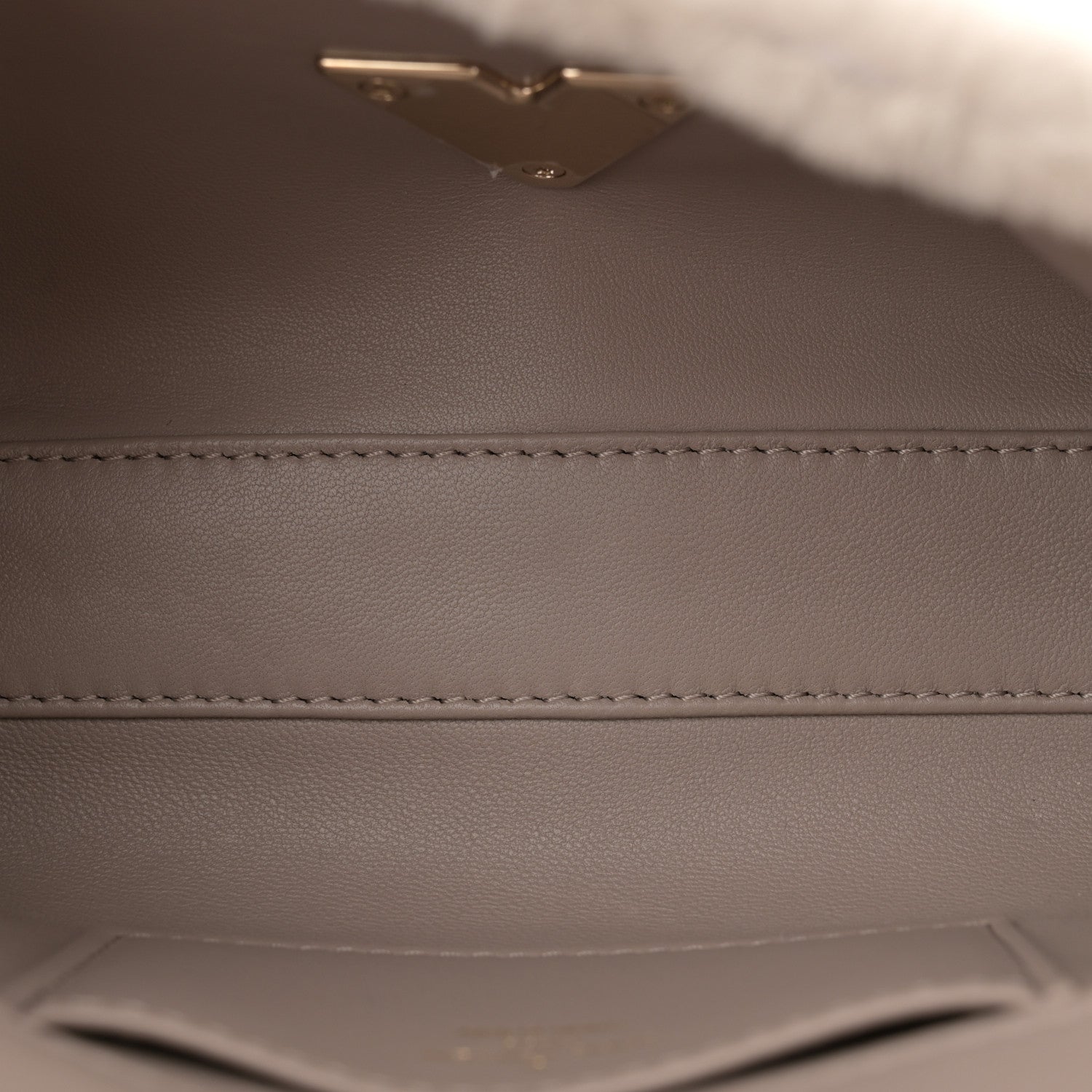 Louis Vuitton Shearling Malletage Top Handle GO-14 PM Grey 6 of 10
