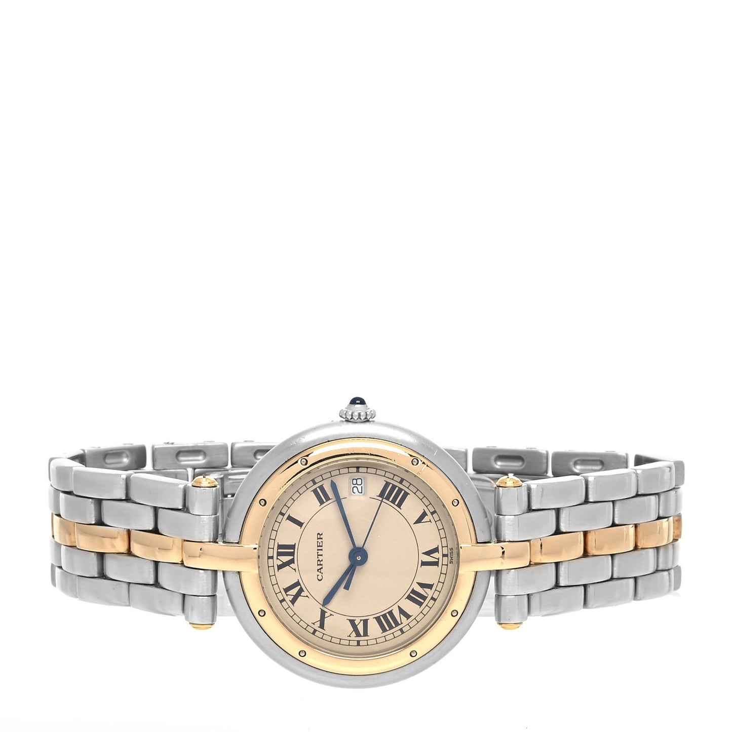 Stainless Steel 18K Yellow Gold 29mm Panthere Vendome Quartz Watch