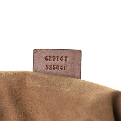 Gucci GG Supreme Monogram Linea A Foldover Tote Brown 9 of 12