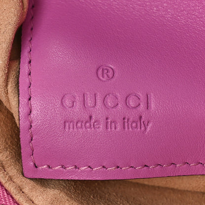Gucci Calfskin Matelasse Mini GG Marmont Chain Bag Candy Mousse 6 of 8