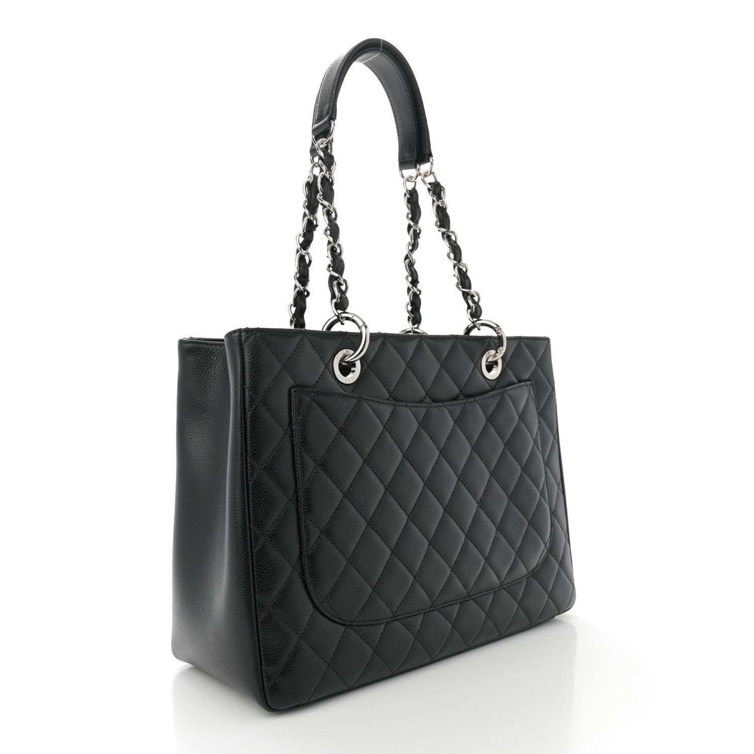 Chanel Caviar Quilted Grand Shopping Tote GST Black 3 of 10