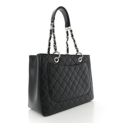 Chanel Caviar Quilted Grand Shopping Tote GST Black 3 of 10