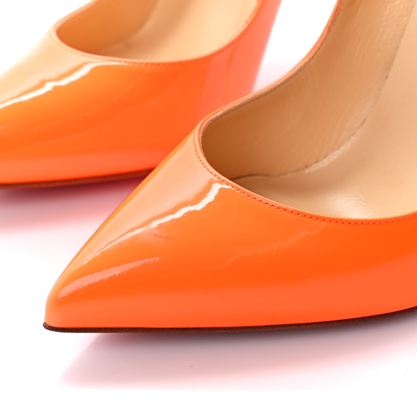 Patent Hot Chick 100 Pumps 38.5 Sunset