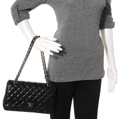 Chanel Lambskin Medium Double Flap Black 2 of 7